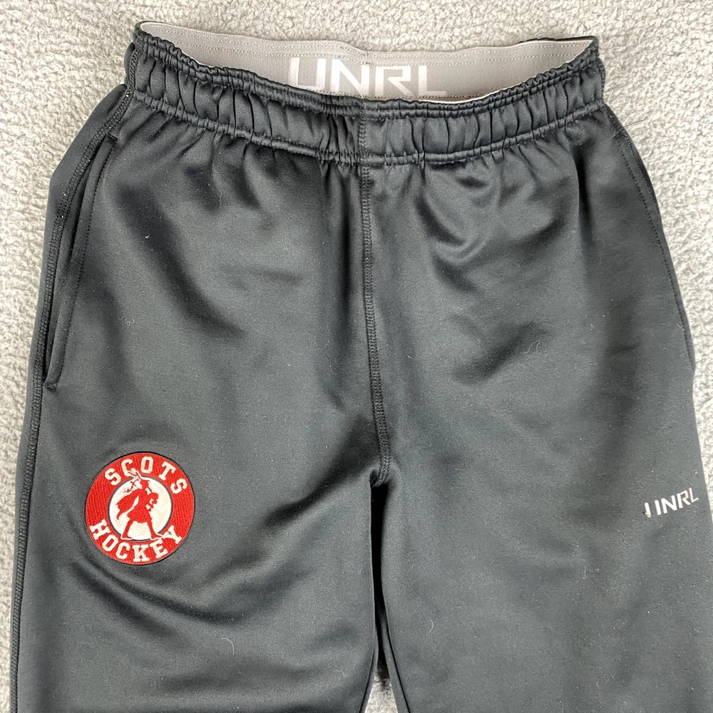 UNRL Sweatpants Mens Small Black Performance Drawstring‎ Fleece Elastic Workout